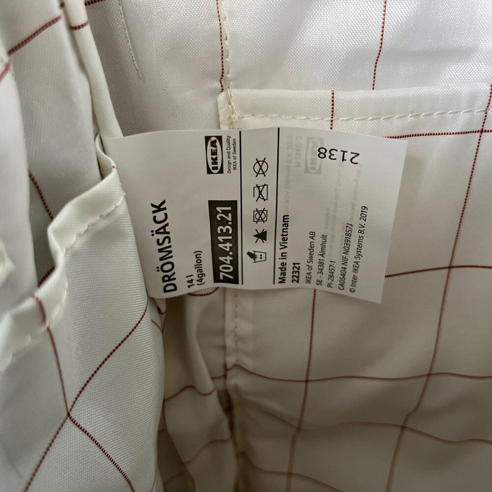 IKEA DROMSACK Convertible Tote Bag Backpack Gray - Picture 12 of 13